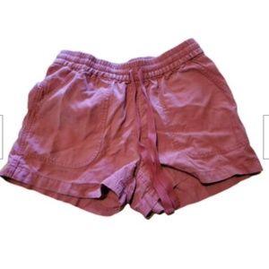 Point Sur J. Crew Women's XXS Pull On Drawstring Linen Blend Shorts